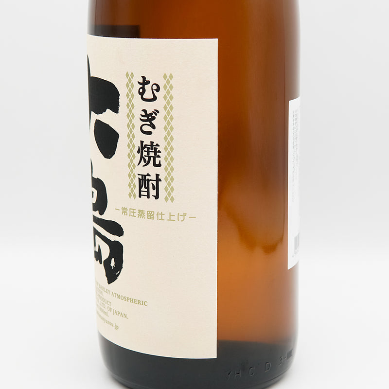 むぎ焼酎 大島(おおしま)のラベル右側面