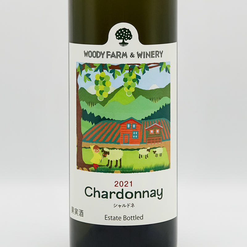 WOODY FARM & WINERY(ウッディファーム&ワイナリー) シャルドネのラベル