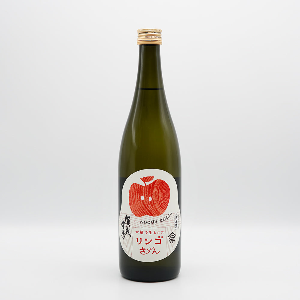 [Sake Mail Order] Kamo Kanehide Ringosan Born in a Wooden Oke 720ml