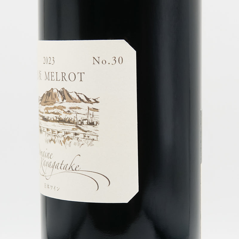 ドメーヌ茅ヶ岳 穂坂 MELROT 2023のラベル右側面