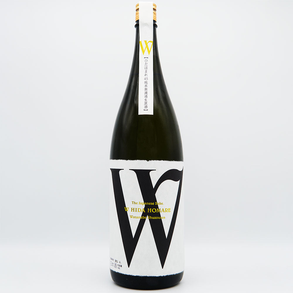 日本酒通販】W(ダブリュー) 純米 ひだほまれ 無濾過生原酒 720ml
