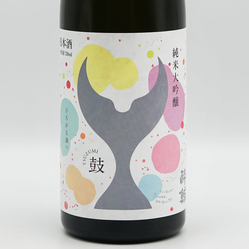 酔鯨(すいげい) 純米大吟醸 鼓~つづみ~のラベル