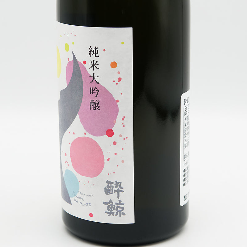 酔鯨(すいげい) 純米大吟醸 鼓~つづみ~のラベル右側面