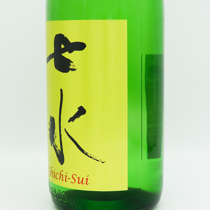七水(しちすい) 純米吟醸55 夢ささら 生酒のラベル右側面