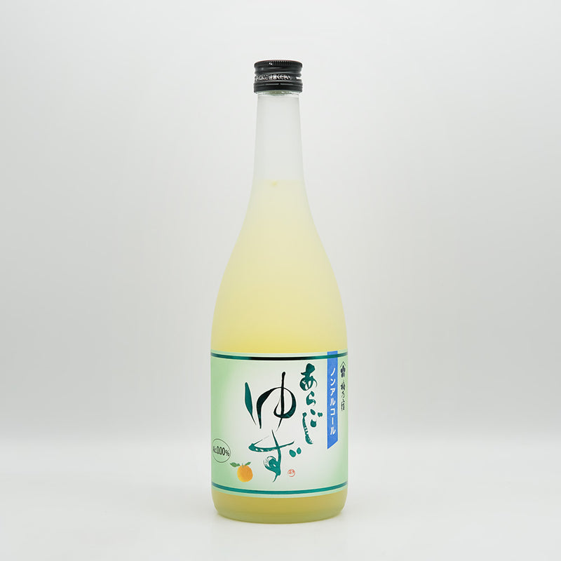 梅乃宿(うめのやど) ノンアルコール あらごしゆずの四号瓶全体像