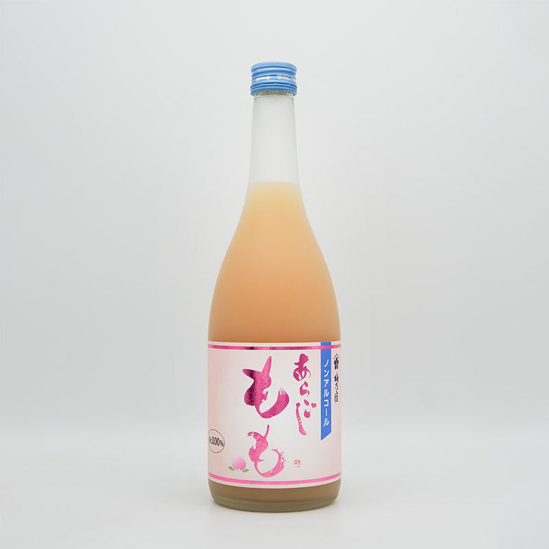 梅乃宿(うめのやど) ノンアルコール あらごしももの四号瓶全体像