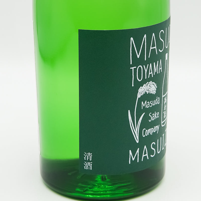 満寿泉(ますいずみ) MASUIZUMI GREENのラベル左側面