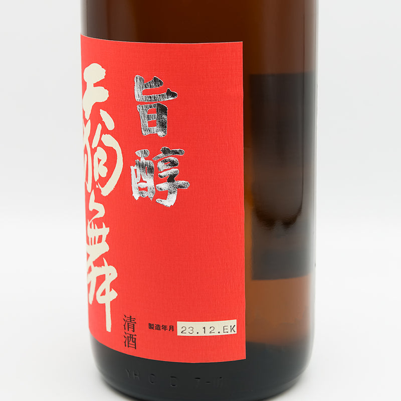 天狗舞(てんぐまい) 純米酒 旨醇のラベル右側面