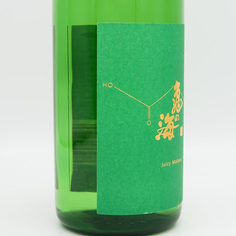 亀の海(かめのうみ) JUICY MALIQUE(ジューシーマリック)のラベル左側面