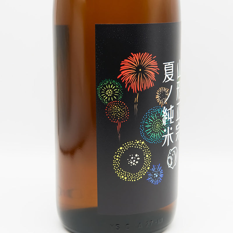 山形正宗(やまがたさまむね) 夏ノ純米のラベル左側面
