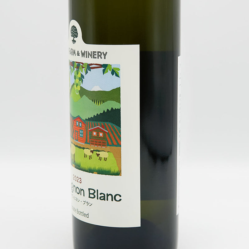 WOODY FARM & WINERY(ウッディファーム&ワイナリー) ソーヴィニヨン・ブラン 2023のラベル右側面