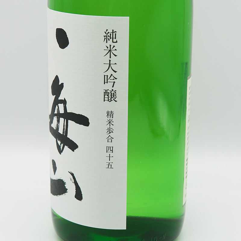 八海山 純米大吟醸のラベル右側面