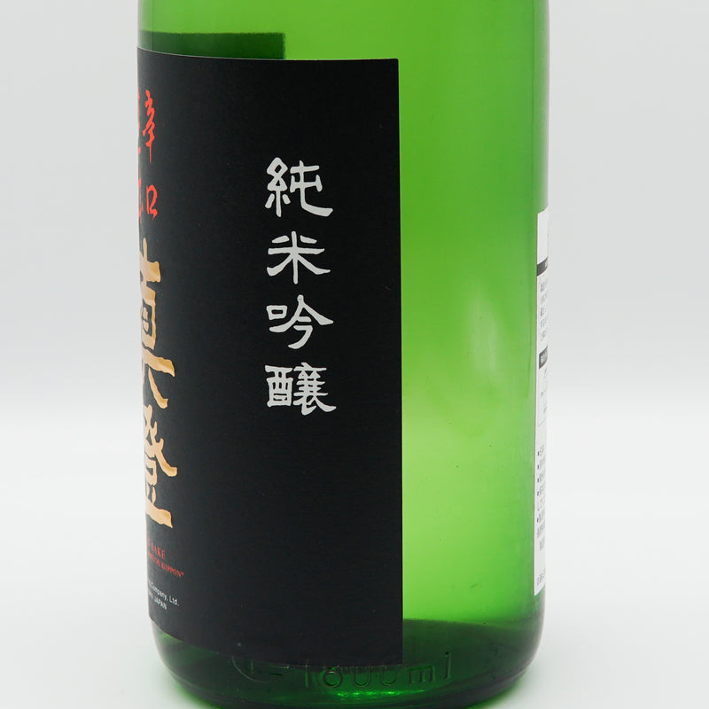 真澄 純米吟醸 辛口生一本のラベル右側面