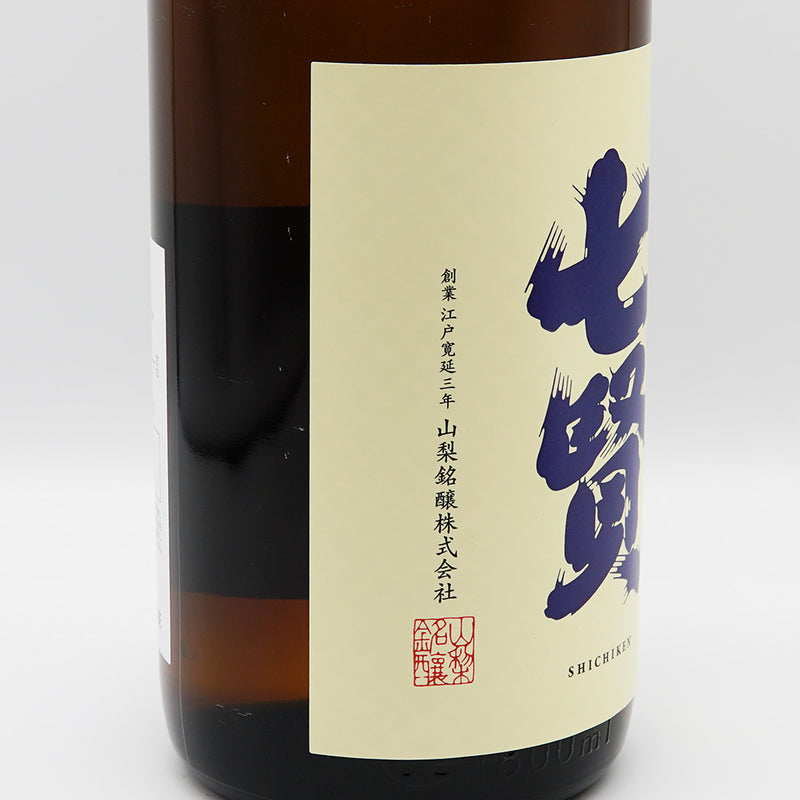 七賢 風凛美山 純米のラベル左側面