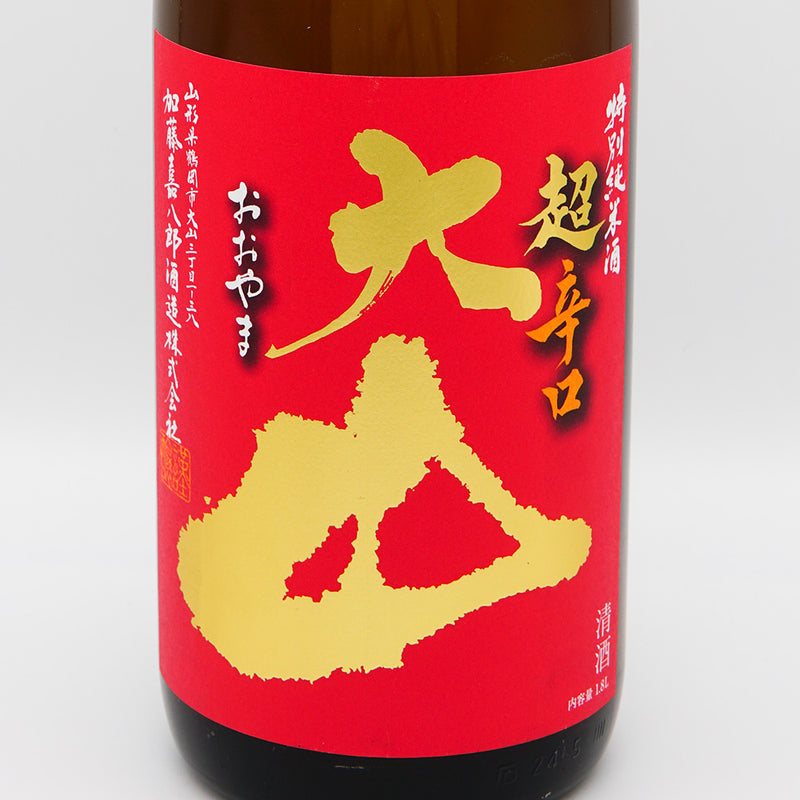 大山 特別純米 超辛口のラベル