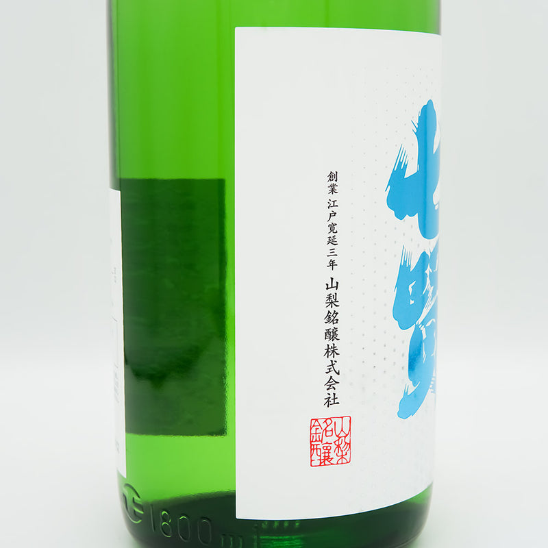 七賢(しちけん) 純米吟醸 Silky snow timeのラベル左側面