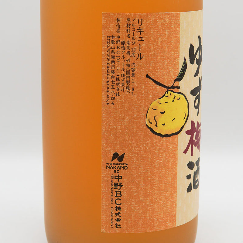 紀州のゆず梅酒 1800ml