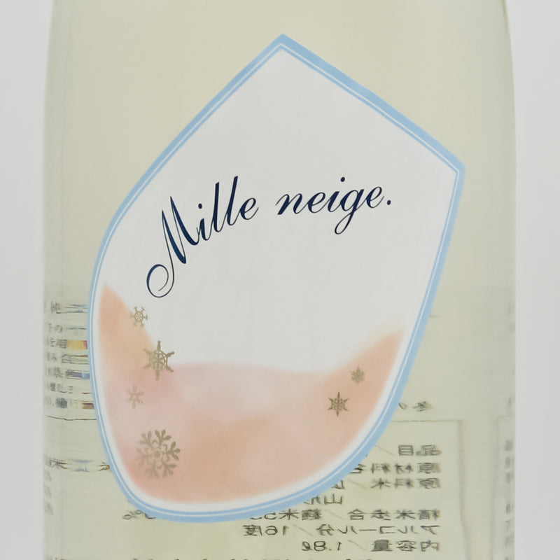 上喜元(じょうきげん) Mille neige 純米吟醸生酒のラベル
