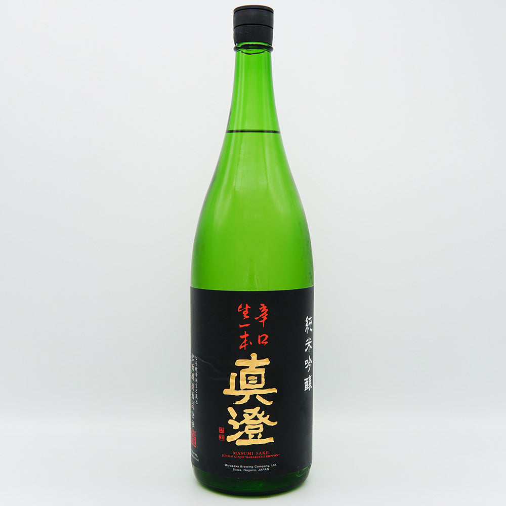 日本酒通販】真澄 純米吟醸 辛口生一本 1800ml - いそべ酒店