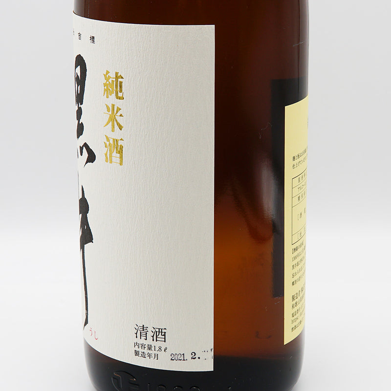 黒牛 純米のラベル右側面