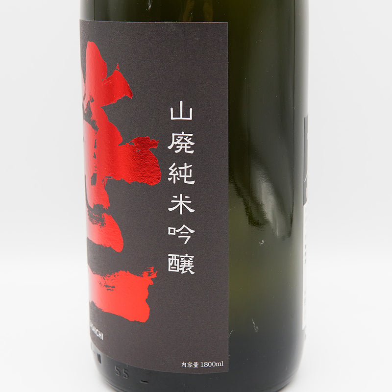笹一 山廃純米吟醸のラベル右側面