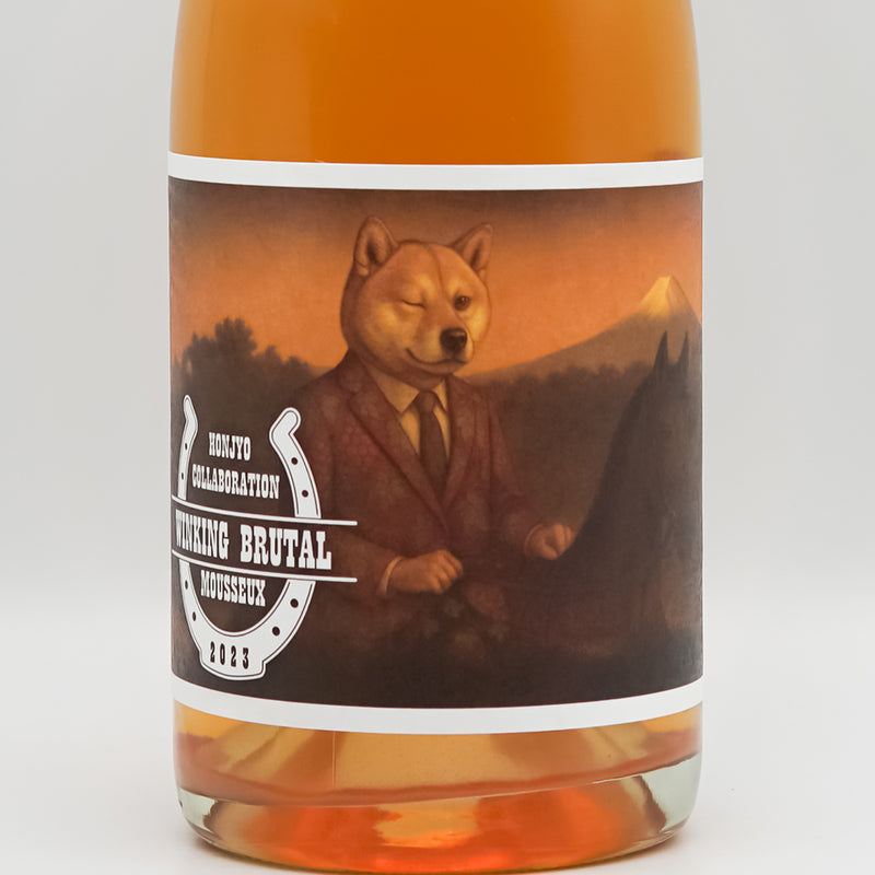 ホンジョー コラボレーション ウィンキング・ブルータル・ムスーのラベル