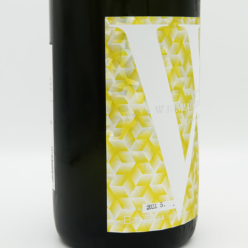W(ダブリュー) 金紋錦 純米 無濾過生原酒のラベル左側面