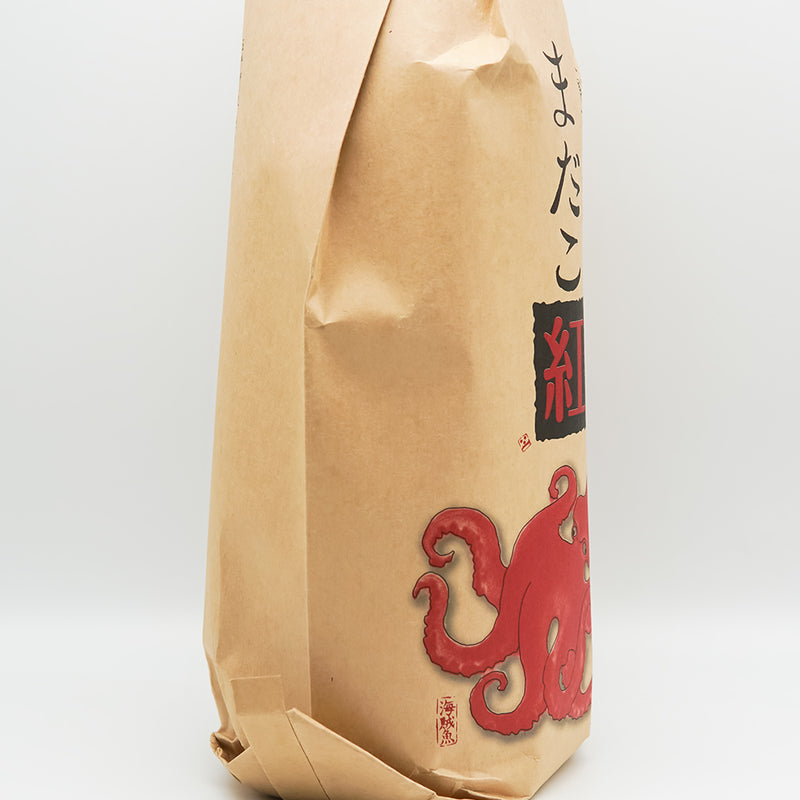 マダコ紅 無割水芋焼酎のラベル左側面