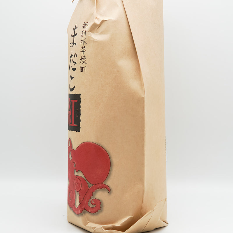 マダコ紅 無割水芋焼酎のラベル右側面