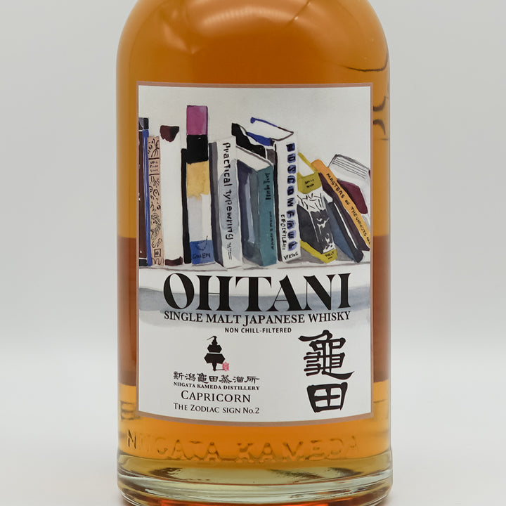 OHTANI WHISKY 新潟亀田 zodiac sign series 「Capricorn」のラベル