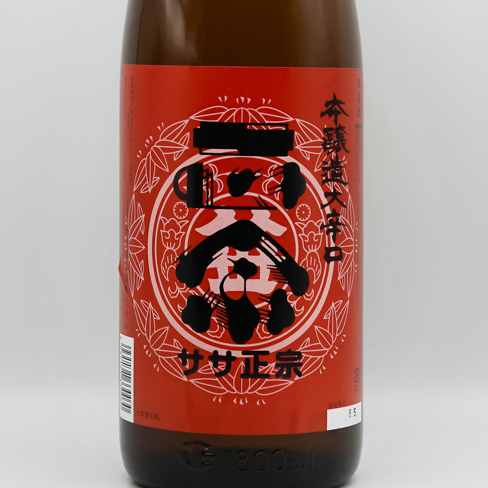 ササ正宗(ささまさむね) 本醸造大辛口のラベル