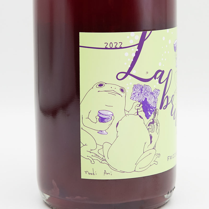 NAGOMI VINEYARDS(ナゴミ・ヴィンヤーズ) Labruscaラプルスカ FRIZZANTE 2022のラベル左側面