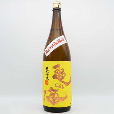 亀の海(かめのうみ) 純米吟醸 無ろ過生原酒 黄ラベルの全体像