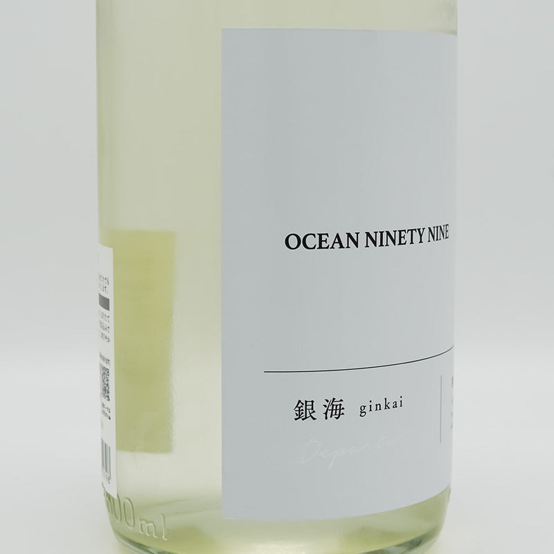 寒菊(かんきく) OCEAN99 Series 銀海-Departure- 純米吟醸 無濾過生原酒のラベル左側面