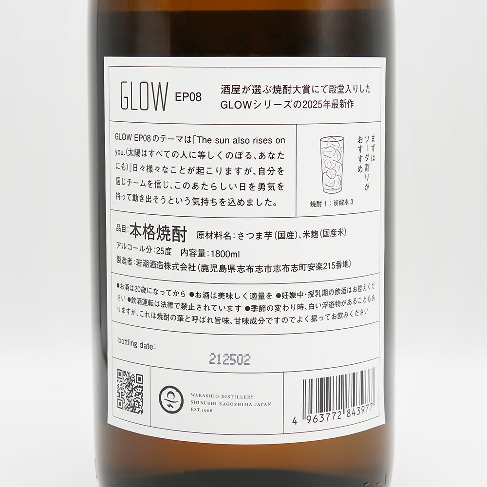 GLOW(グロー) エピソード08の裏ラベル