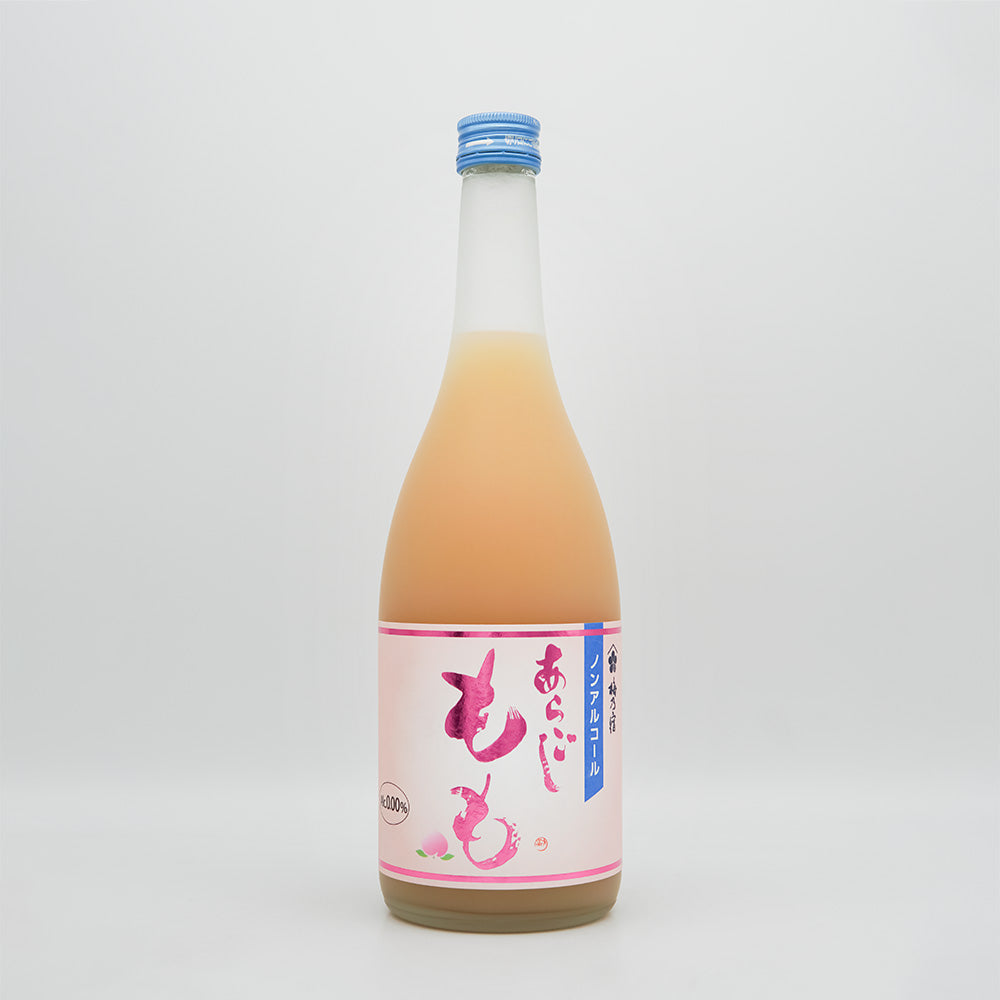 梅乃宿(うめのやど) ノンアルコール あらごしももの四号瓶全体像