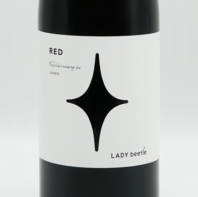 フジクレールワイナリー 野遊びのワイン LADY beetle REDのラベル