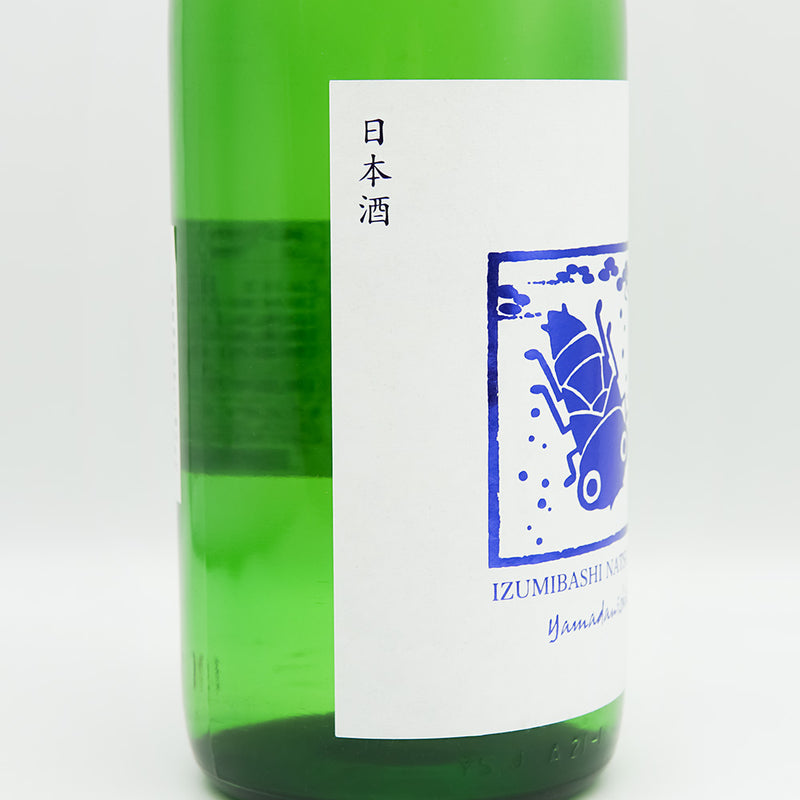 いずみ橋(いずみばし) 夏ヤゴ ブルー 純米原酒のラベル左側面