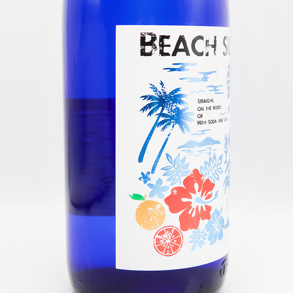 秀鳳(しゅうほう) 純米吟醸 BEACH SIDE(ビーチサイド)のラベル左側面