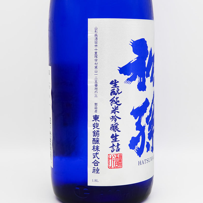 初孫(はつまご) 爽快辛口+7 生酛純米吟醸生詰のラベル左側面