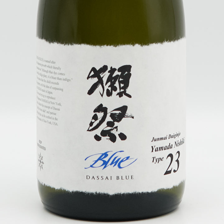 獺祭(だっさい) Blue Type23のラベル