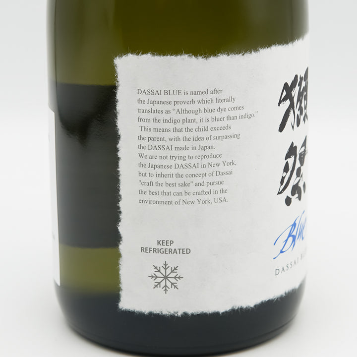 獺祭(だっさい) Blue Type23のラベル左側面