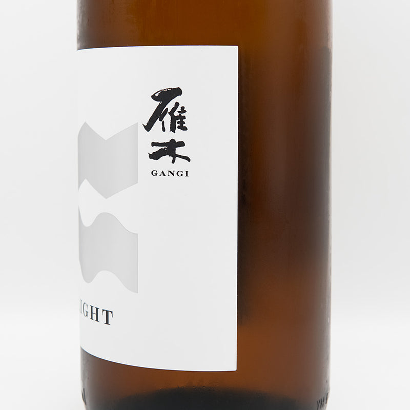雁木(がんぎ) LIGHT 純米原酒のラベル右側面
