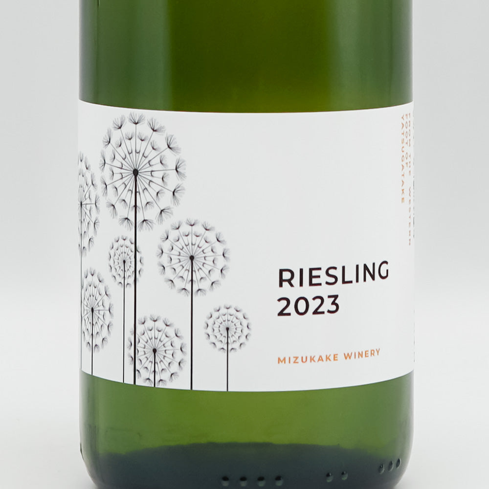 水掛醸造所(みずかけじょうぞうじょ) RIESLING 2023のラベル
