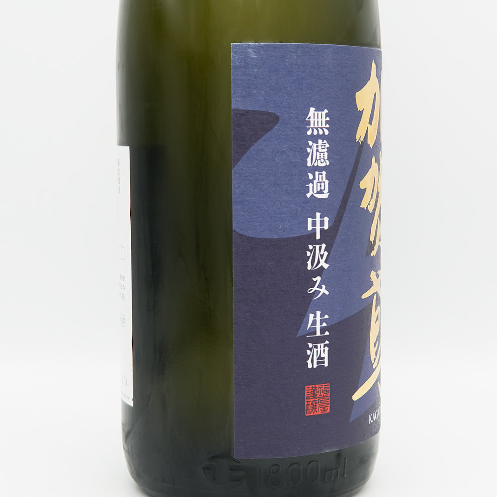 加賀鳶(かがとび) 限定蔵出 純米大吟醸 無濾過 中汲み 生酒のラベル左側面