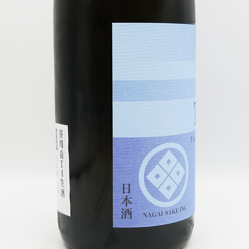 谷川岳(たにがわだけ) T4 Floral Blue 生酒のラベル左側面