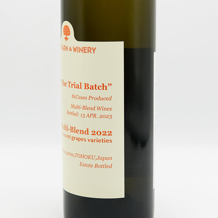 WOODY FARM &amp; WINERY(ウッディファーム＆ワイナリー) マルチ ブレンド 2022のラベル右側面