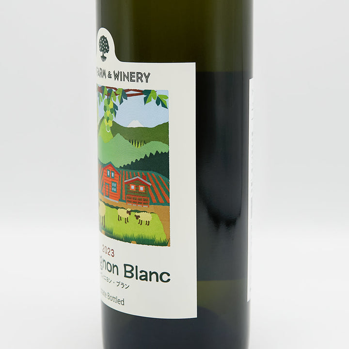 WOODY FARM &amp; WINERY(ウッディファーム＆ワイナリー) ソーヴィニヨン・ブラン 2023のラベル右側面
