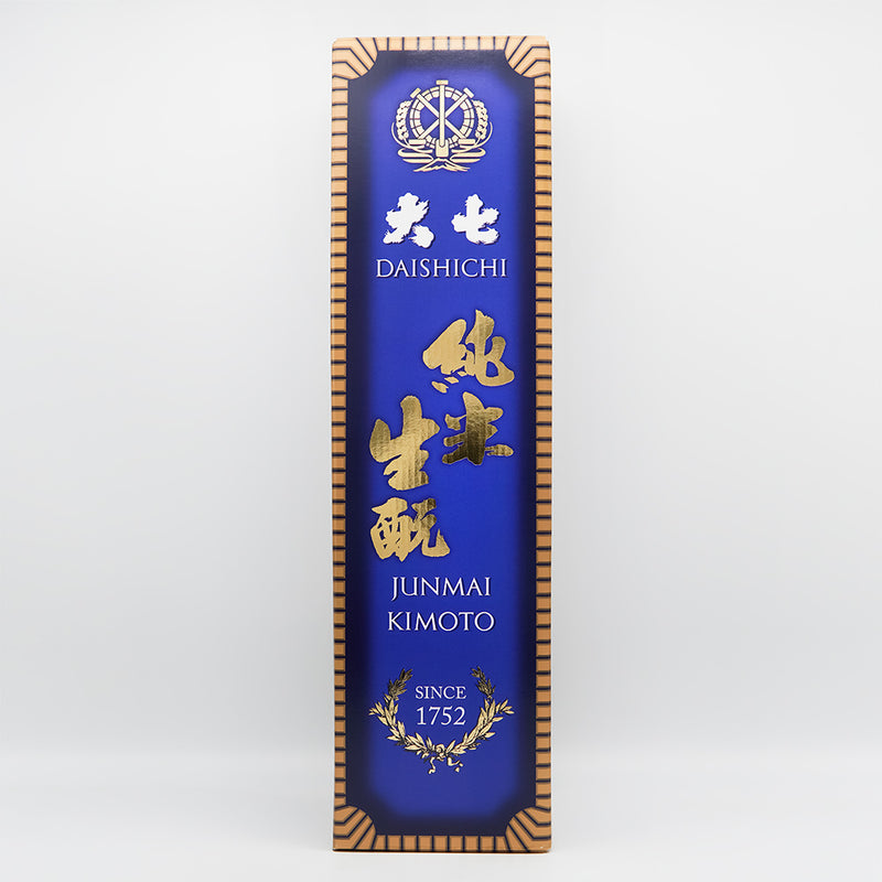 大七(だいしち) 純米 生酛の化粧箱