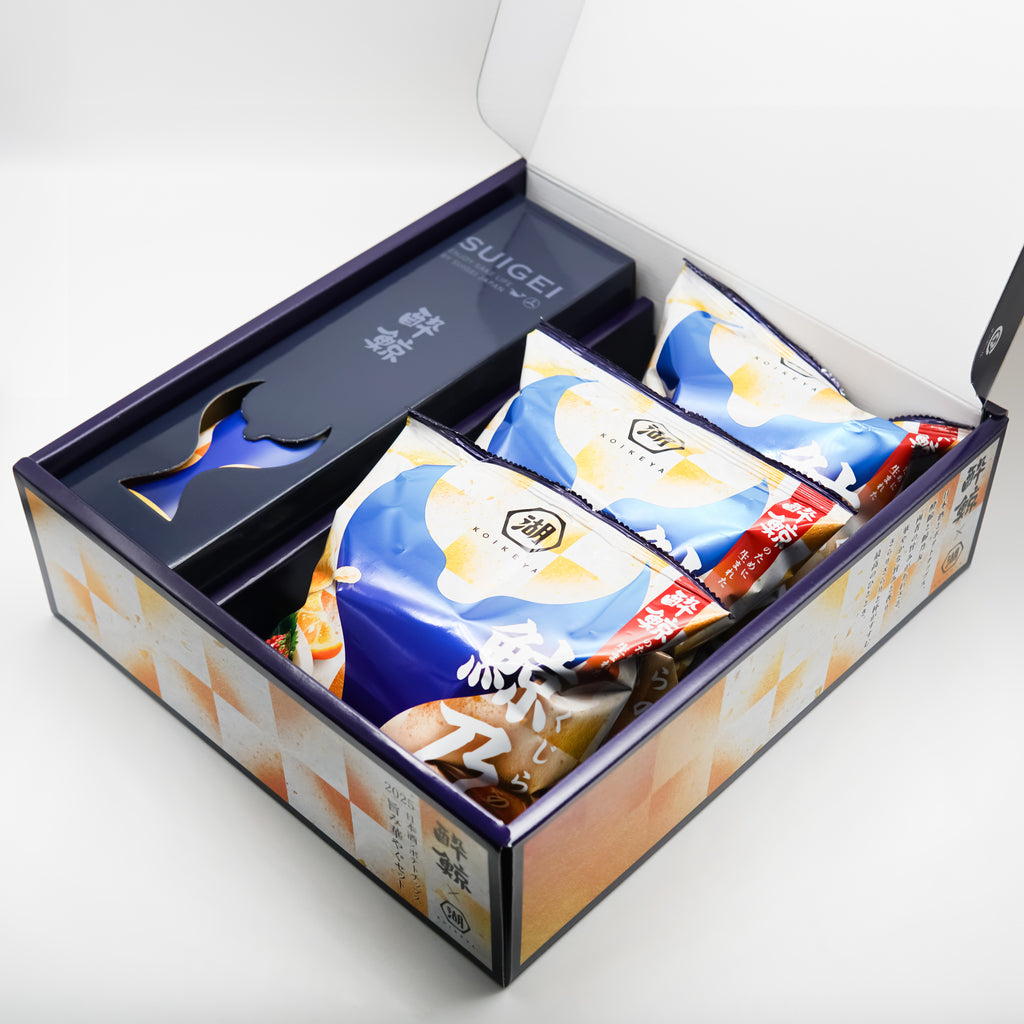 【新品】源氏香合わせ 湖池屋×酔鯨】 鯨乃友 あわせて旨みが華やぐセット ｜日本酒専門店